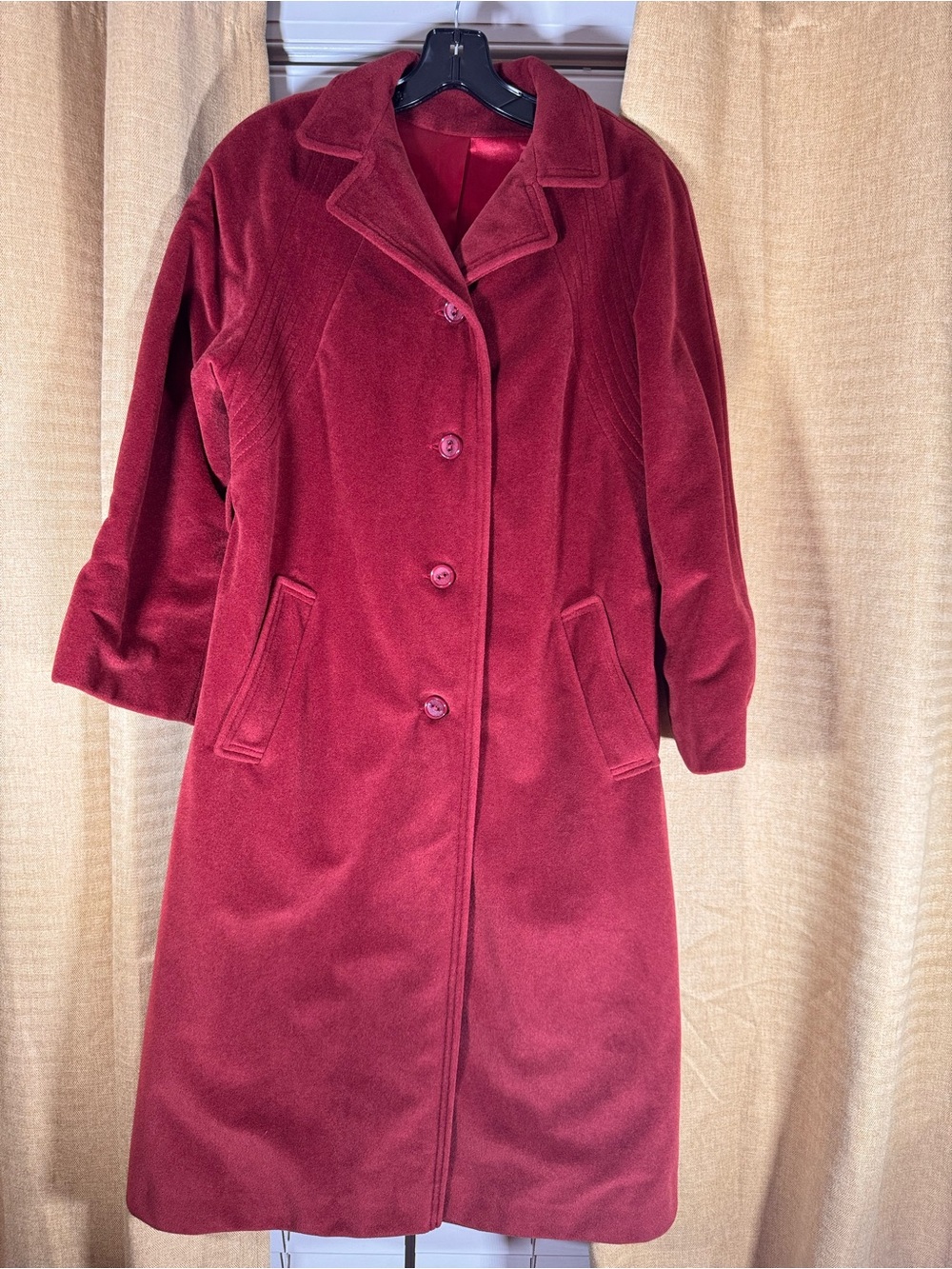 Juli de Roma Kajjmir Finest Man Made Cashmere Trench Coat. Women’s Size 8.